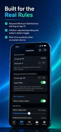 Captura de pantalla de RetireIQ Pro en iPhone 2