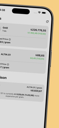 Gold Oz, ALTINS1, Silver Price screenshot 2
