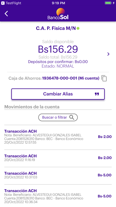 BancoSol Screenshot 3 - AppWisp.com BancoSol Screenshot 3 - AppWisp.com