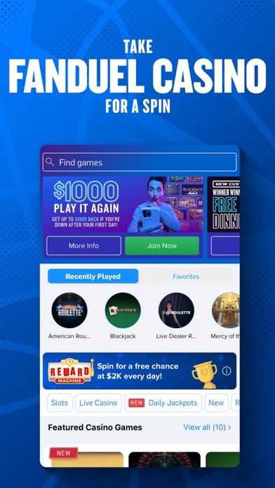 FanDuel Sportsbook & Casino Screenshot