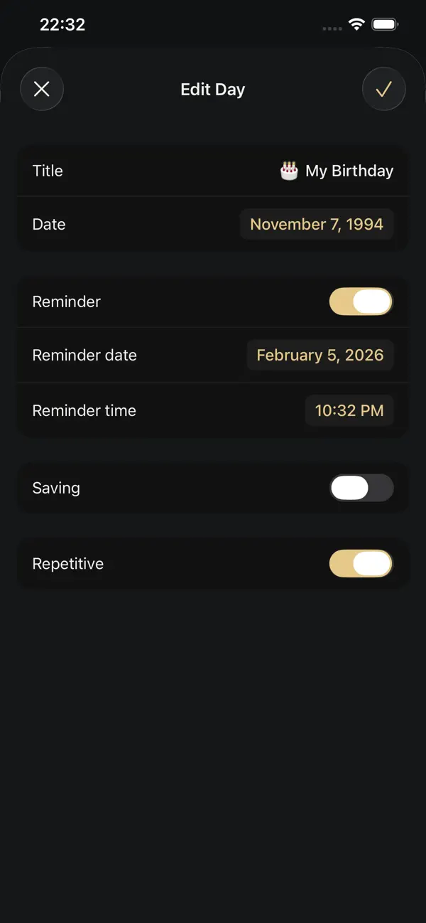 #6. Day Counter Pro (iOS) Podle: Furkan Kavlak