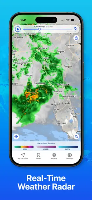 Weather Hi-Def Radar Forecast iPhone screenshot 1