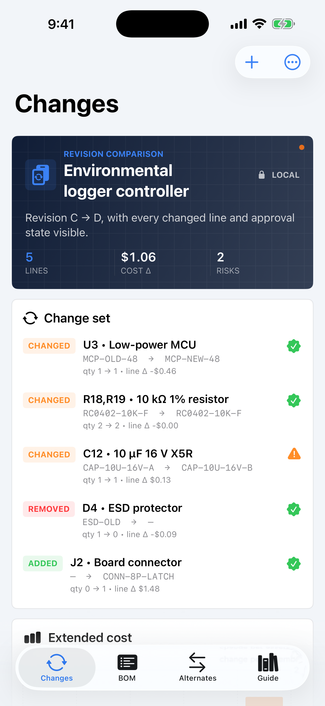 PartDelta: BOM Revision screenshot 1 of 4