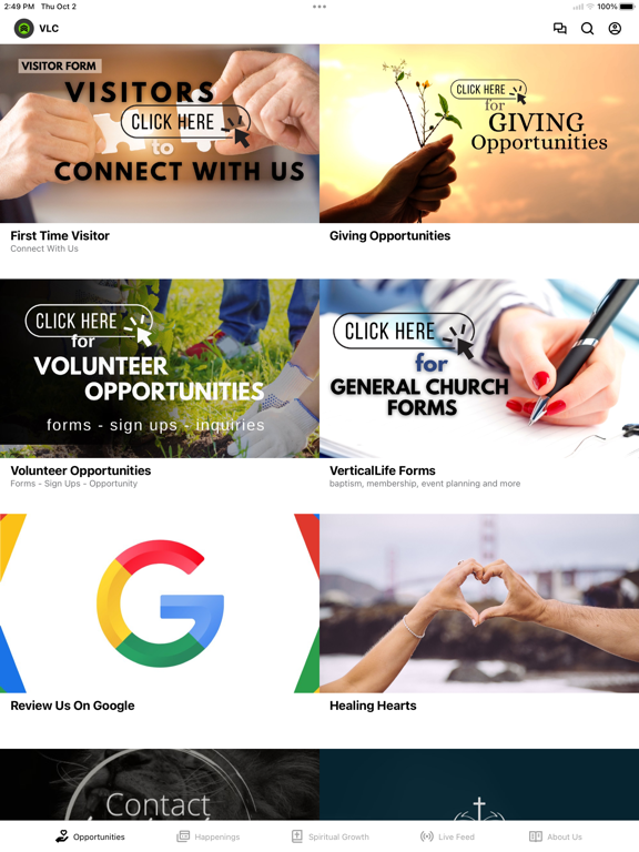 Vertical Life Church NC iPad screenshot 1 - Education app