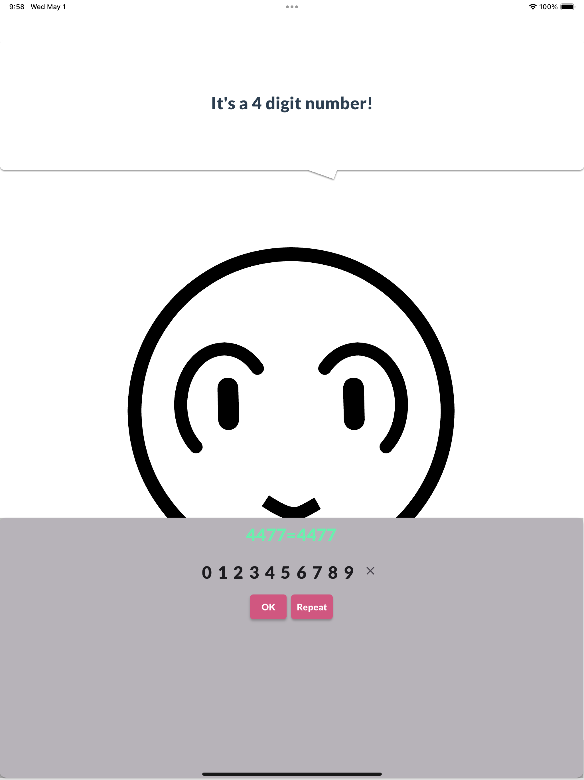 English Numbers Practice