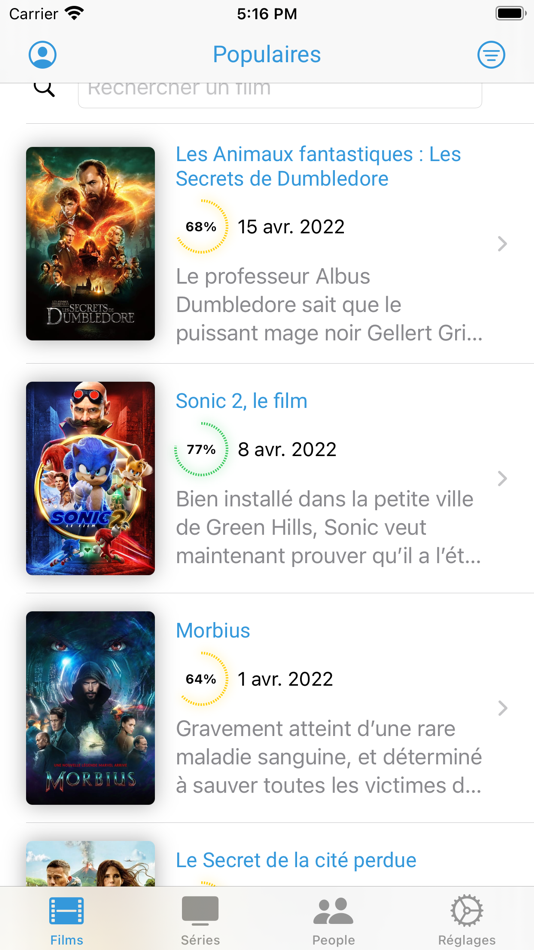 #1. MymovieDB (iOS) By: SAMUEL PAUL