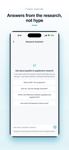 Prof. Peptide Protocol Tracker Screenshot 6 of 6