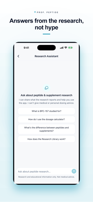 Prof. Peptide Protocol Tracker Screenshot 6 of 6
