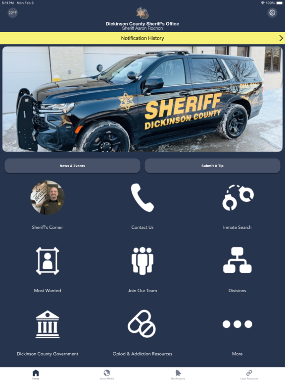 Dickinson County Sheriff MI iPad screenshot 2 - Reference app