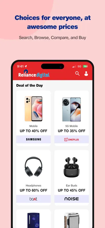 Reliance Digital Shopping App screenshot 1 of 7