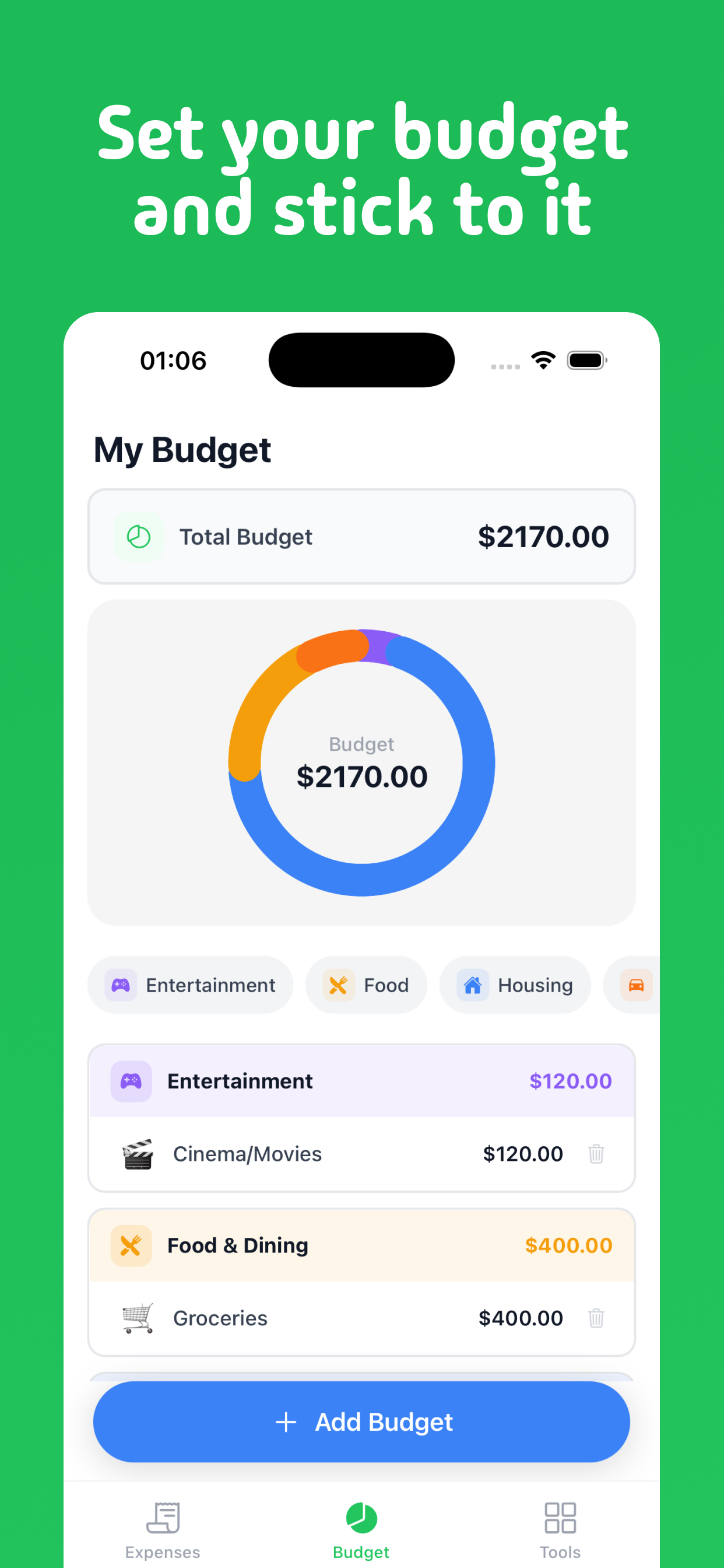 Zelvo: Budget Planner screenshot 3