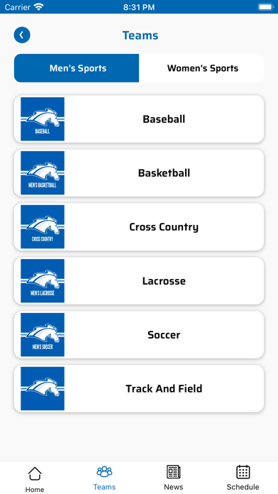 UAH Chargers Screenshot