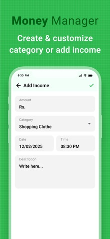 Money Manager : Daily Planner Screenshot 4 of 5