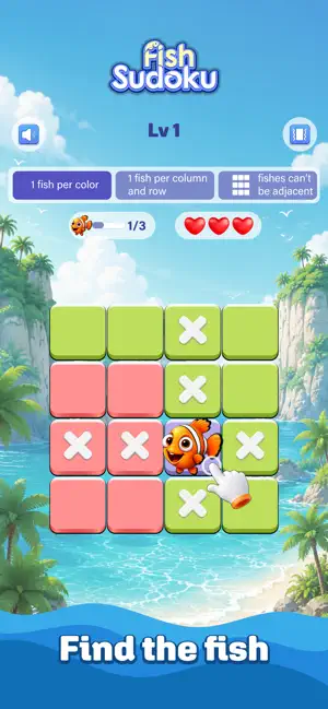 Fish Sudoku: cute watch puzzle screenshot 1