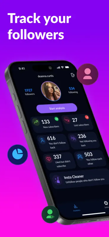 Followers・Unfollow Tracker App screenshot 1 of 7