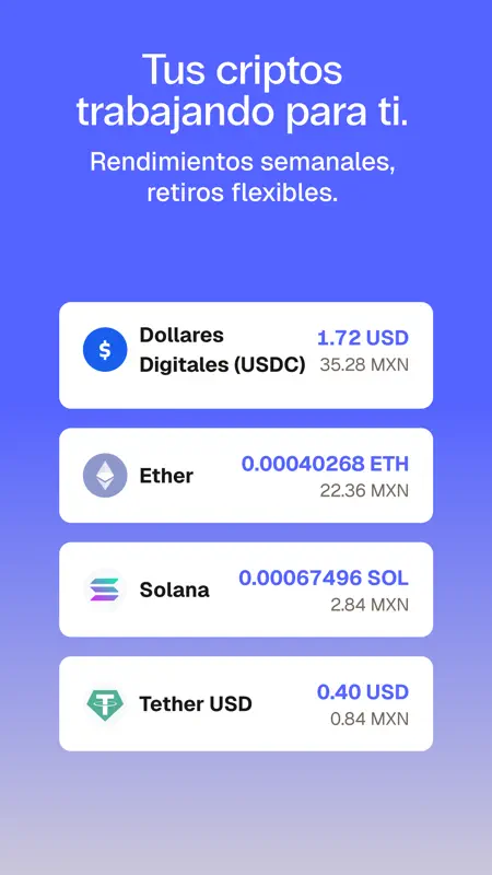 Bitso: Ahorra e Invierte fácil screenshot 7 of 8