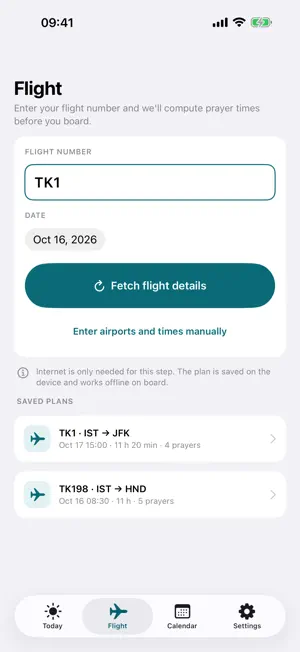 Seferi: Flight Prayer Times screenshot 3