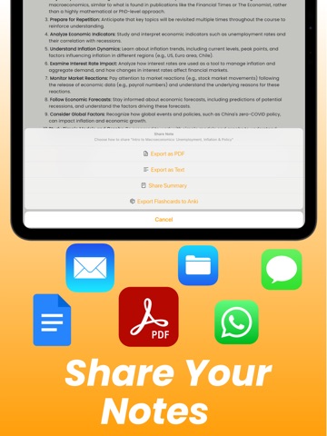 AI Note Taker - Voicion iPad screenshot