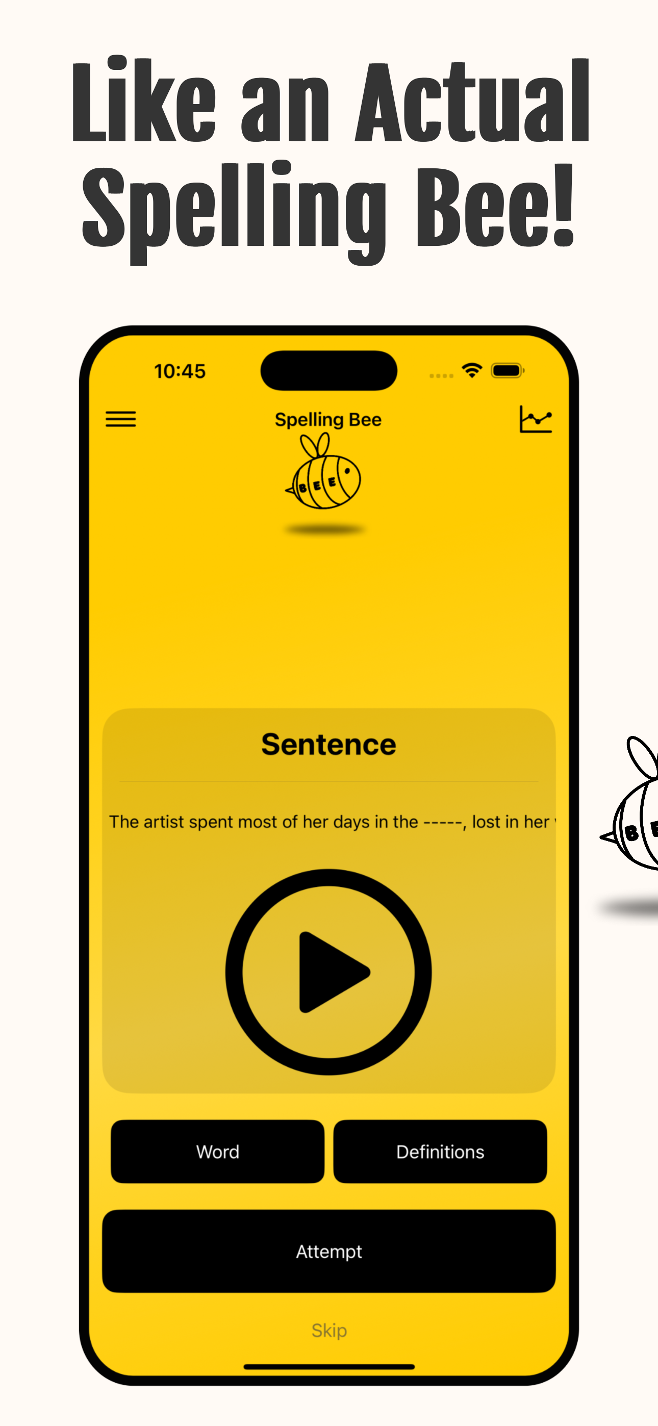 Spelling Bee App: Today's Game
