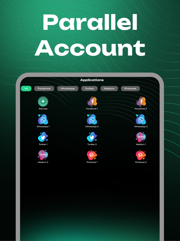 Dual Space - Parallel Space iPad screenshot 3 - Utilities app