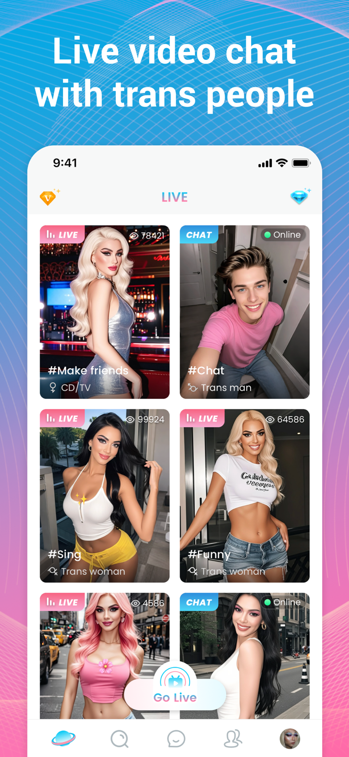 Trans Live Video Chat: TS Chat screenshot 1