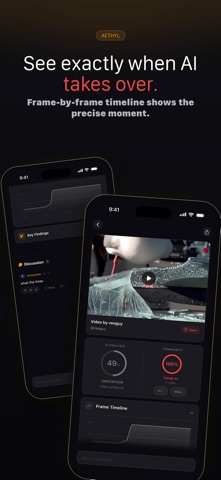 Aethyl: AI Video Detector iPhone screenshot