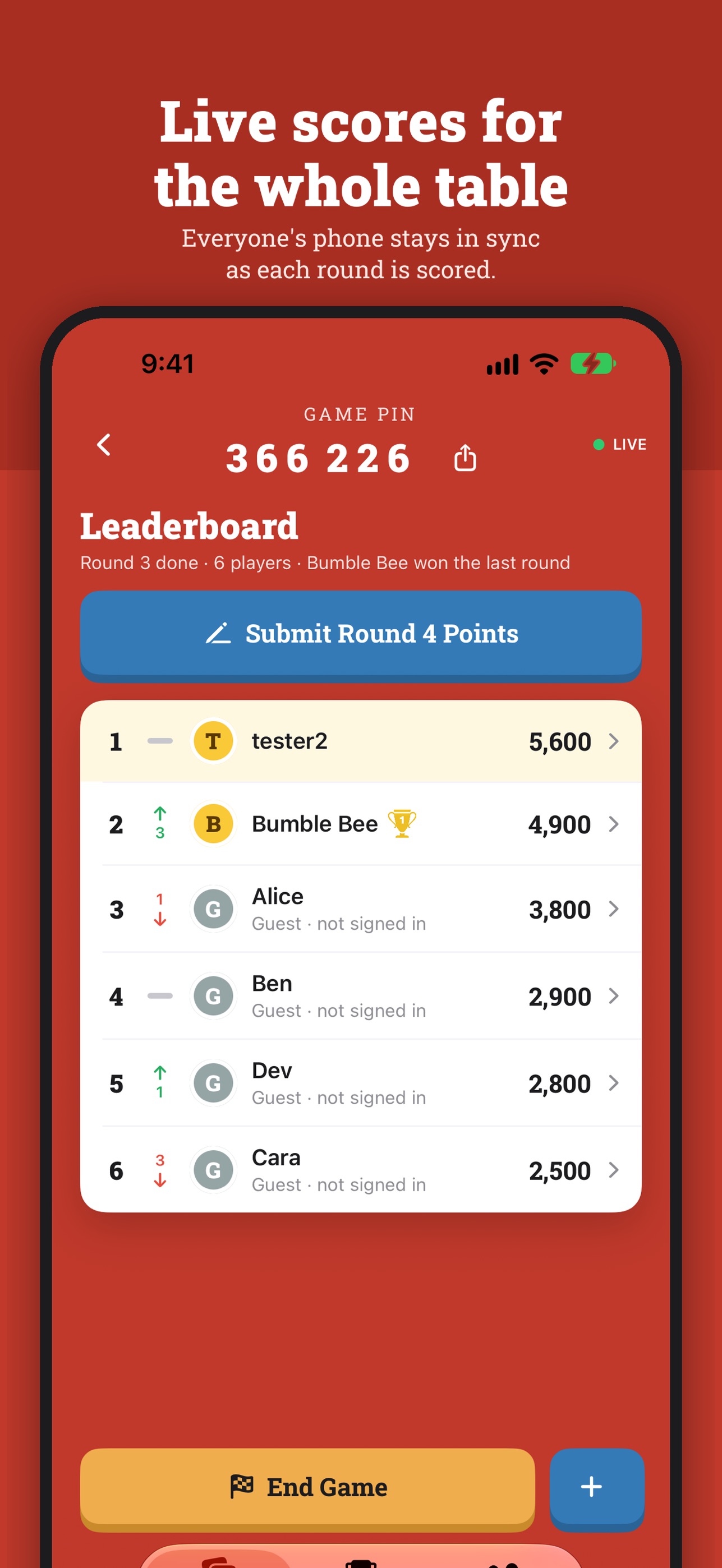 Screenshot 3 of Brownie Points Scorecard