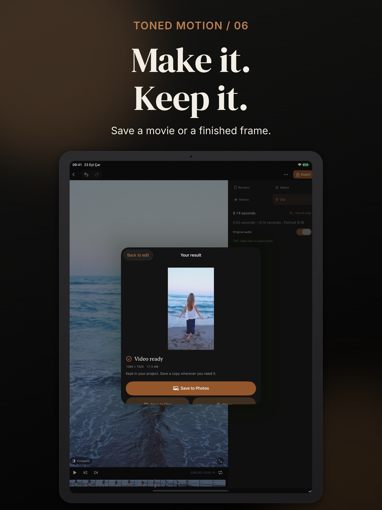 Screenshot 12 of Toned Motion: Video Filters
