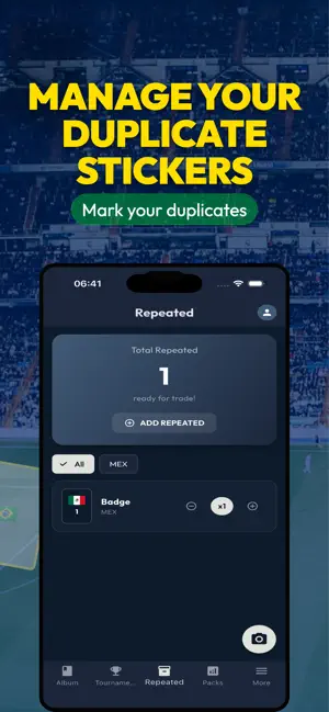 My Soccer Sticker Album screenshot 1