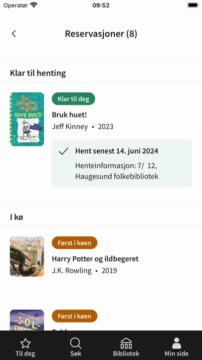 Biblioteket iPhone-skjermbilde 6