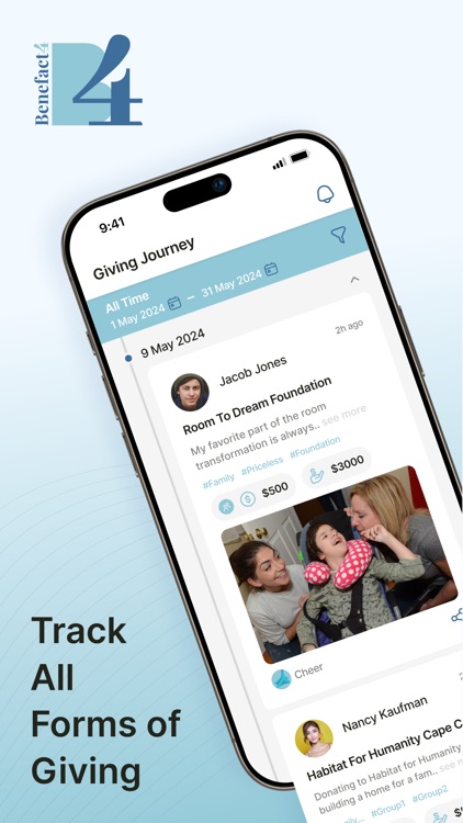 Benefact4: Track All Donations