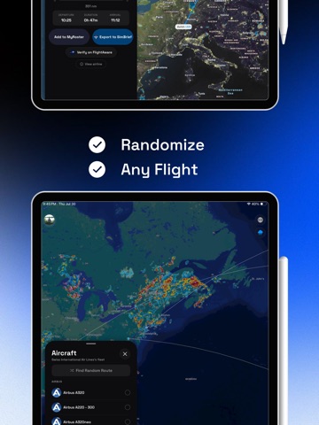 Loxim: Sim Tracker & Flights iPad screenshot