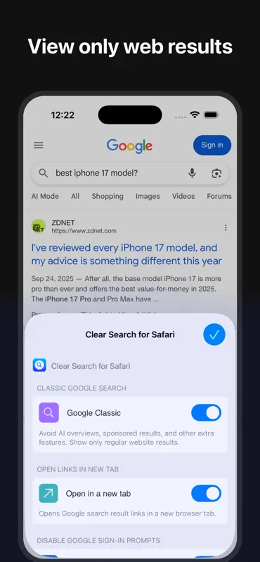 Clear Search for Safari screenshot 1 of 6