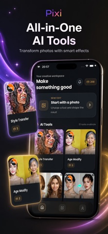 Pixi: AI Photo Editor & Filter iPhone screenshot
