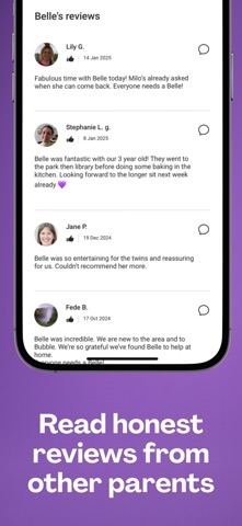 Capture d'écran 4 de Bubble - Find Childcare Now