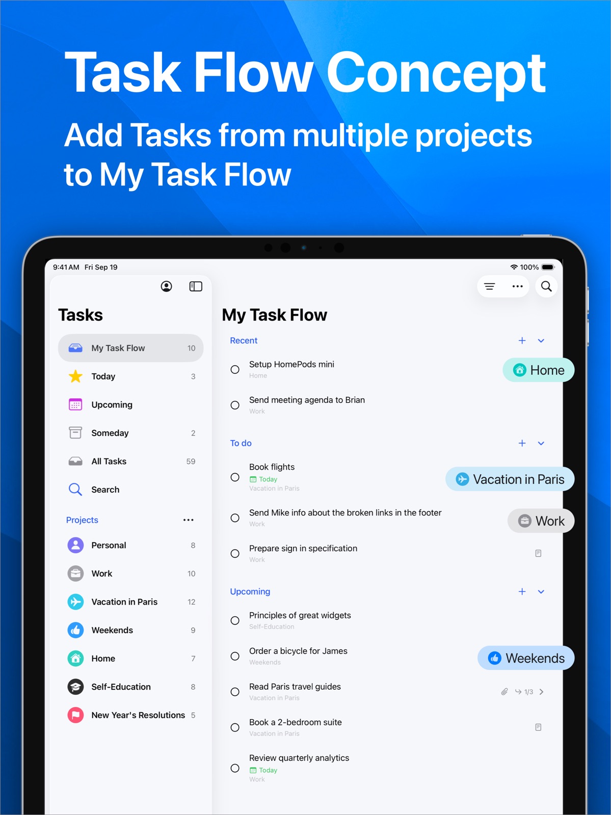 Task Flow: Tasks & Checklists ipad screenshot 4