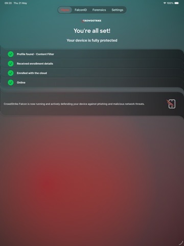 CrowdStrike Falcon iPad screenshot