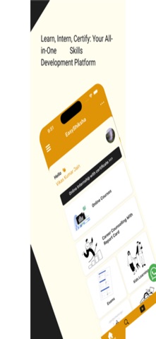EasyShiksha: Learn & Intern app screenshot