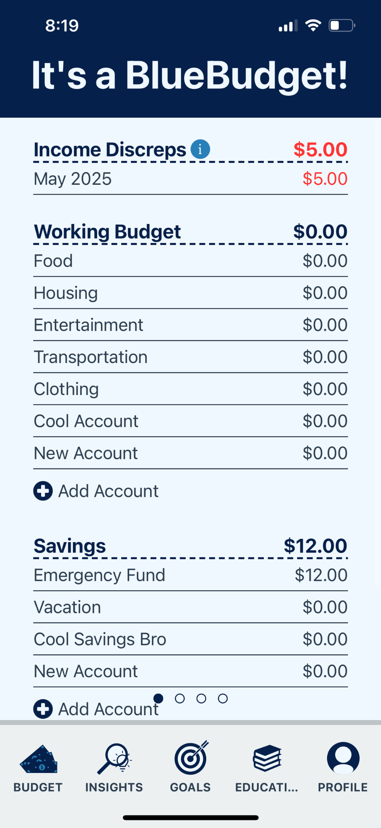 BlueBudget Mobile
