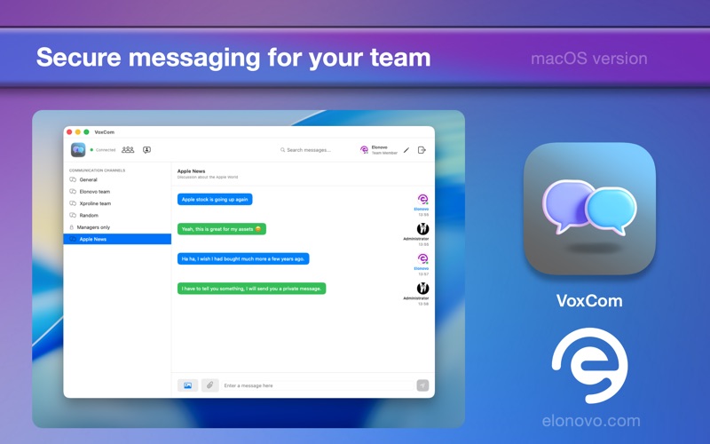 VoxCom app screenshot