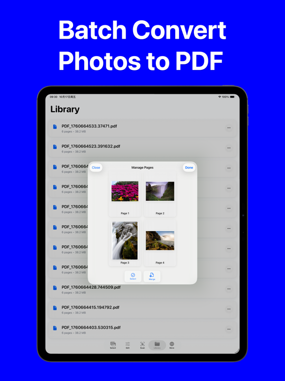 Photo To PDF | JPEG Converter iPad screenshot