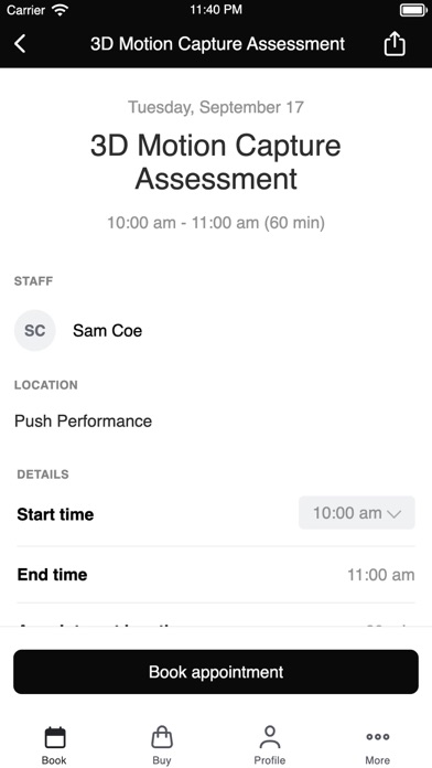 Push Performance Screenshot