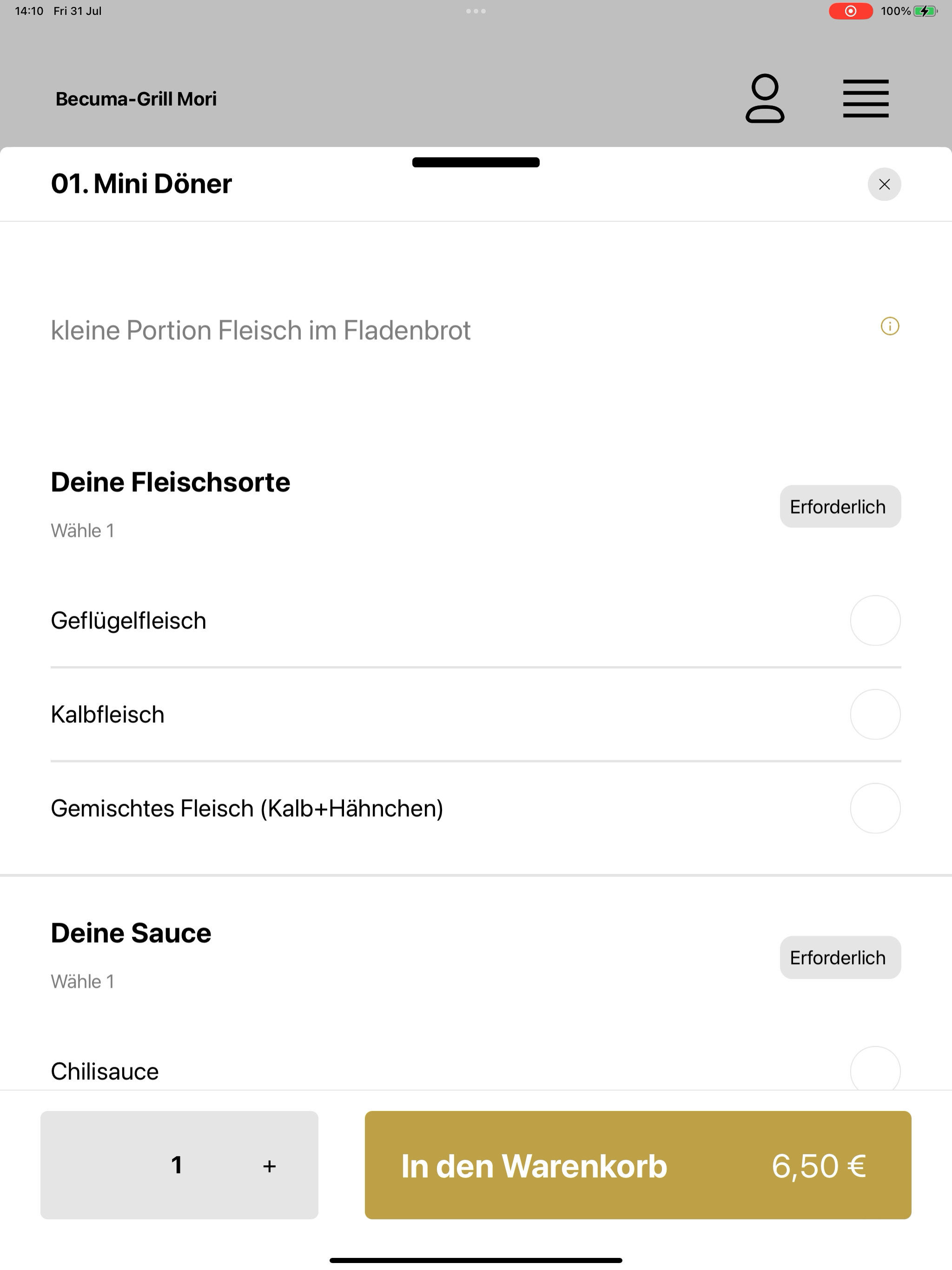 Becuma-Grill Mori screenshot 12