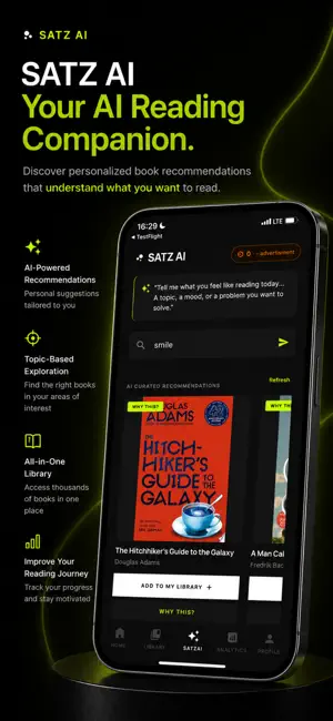 Satz: AI Book Tracker screenshot 2