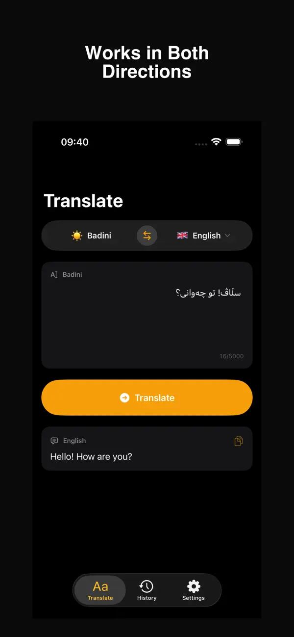 #2. Badini Translator (iOS) Ved: Daniel Carlsson
