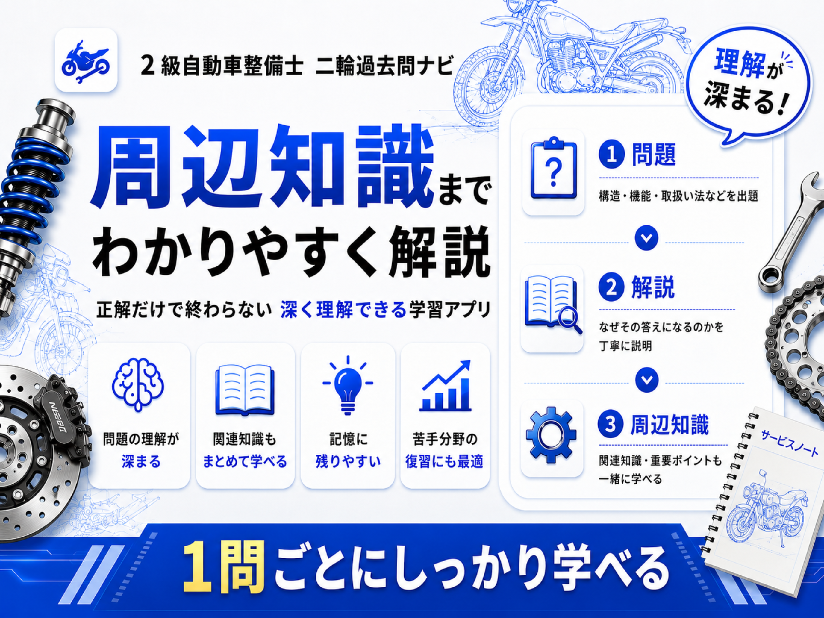 二級二輪自動車整備士過去問ナビ screenshot 5