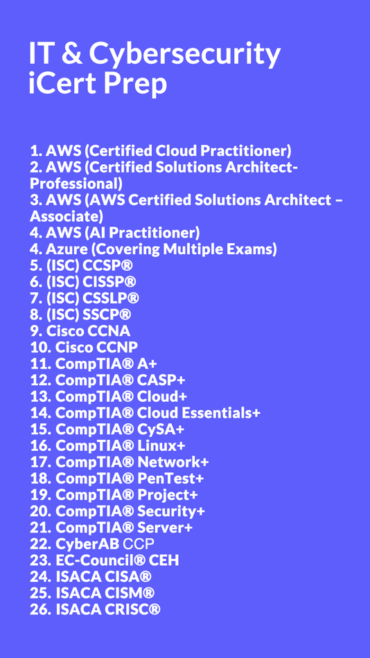 #1. IT & Cybersecurity iCert Prep (iOS) 由: iCert Inc.