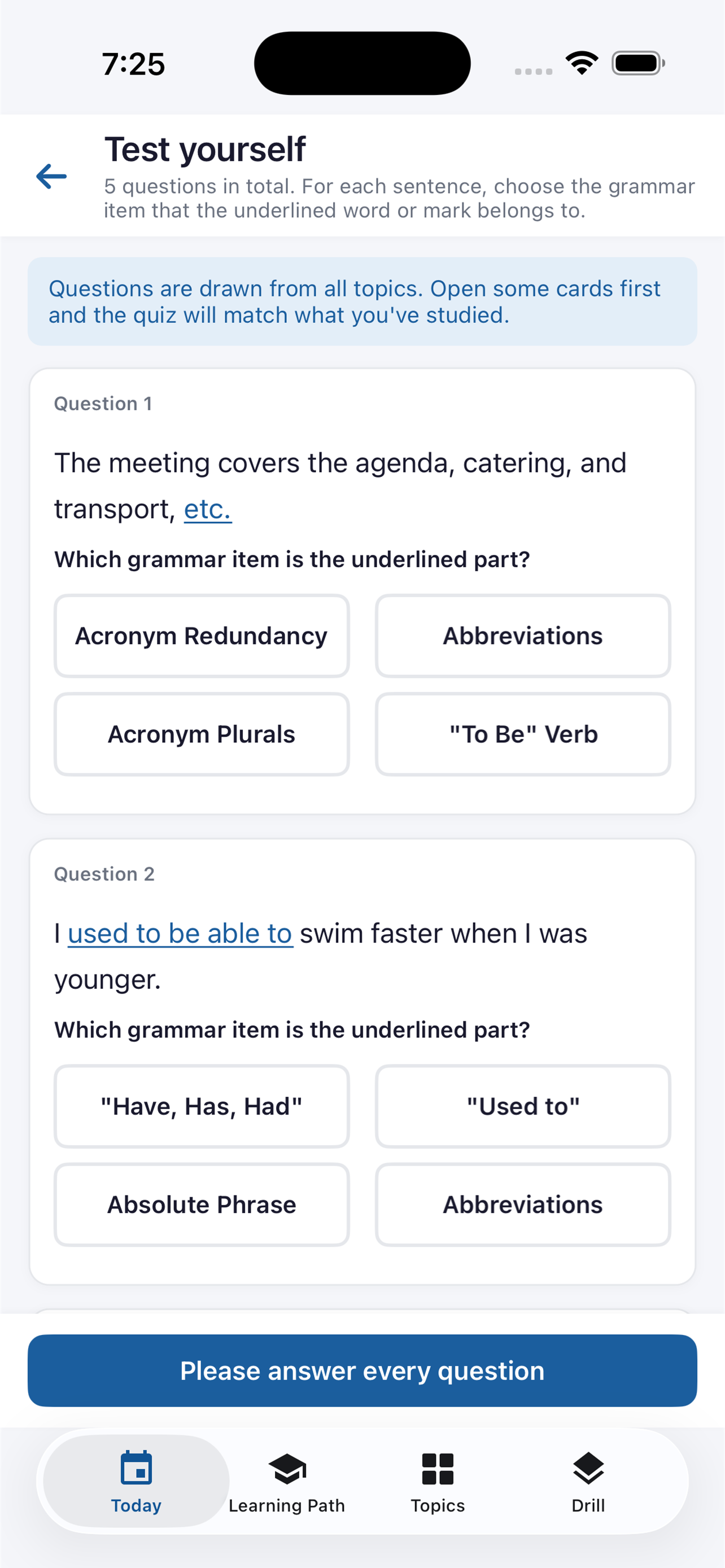Grammar Index - International screenshot 6