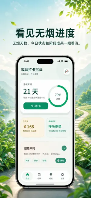 戒烟打卡挑战 screenshot 1