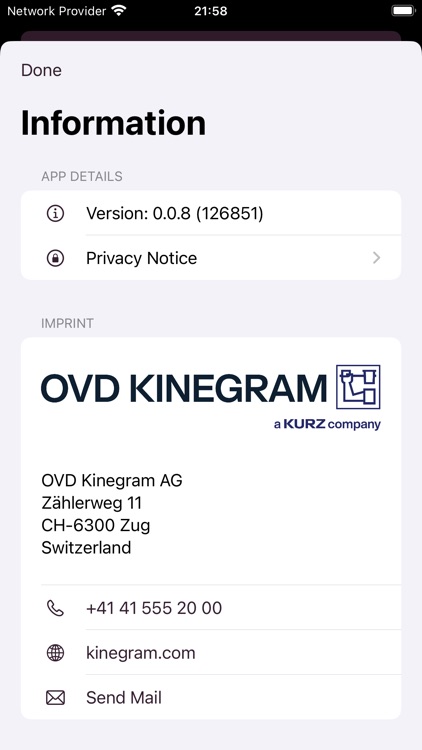 KINEGRAM® OPA PROVE